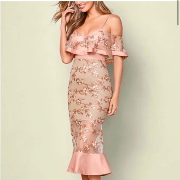 Venus floral embroidered dress Venus floral embroidered dress